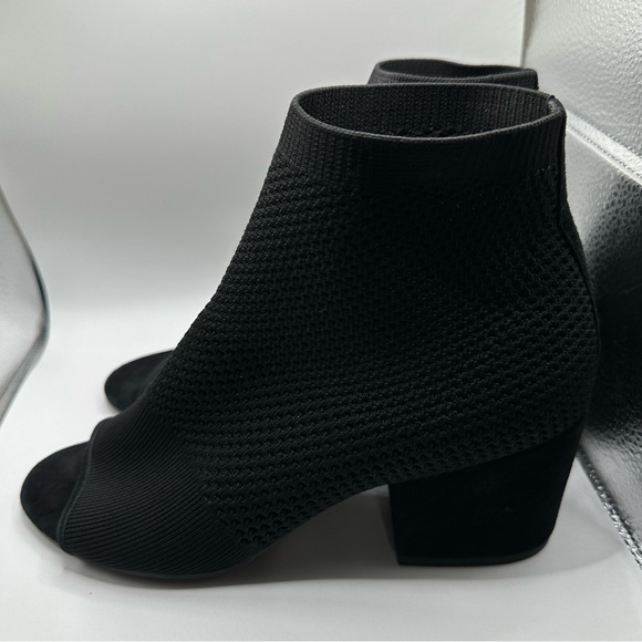 Eileen Fisher sz8.5 Croft open toe Mesh Knit Black Sandal Shoes Summer Elegant - Picture 10 of 15